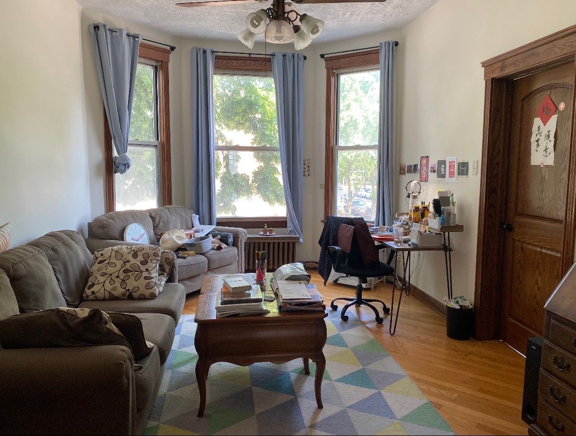 Furnished apartment with third room available / females only 