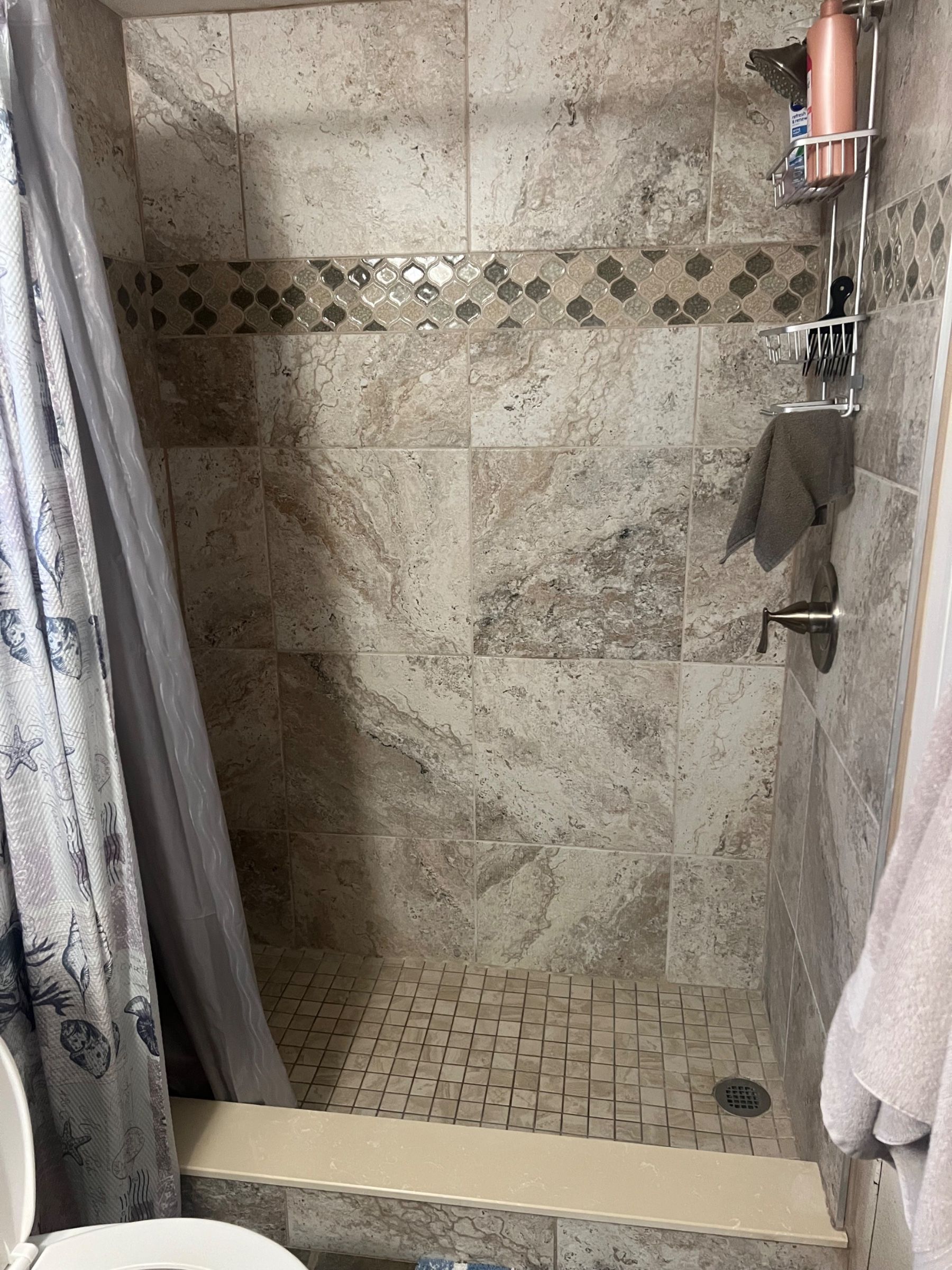 One furnished bedroom / bathroom. 